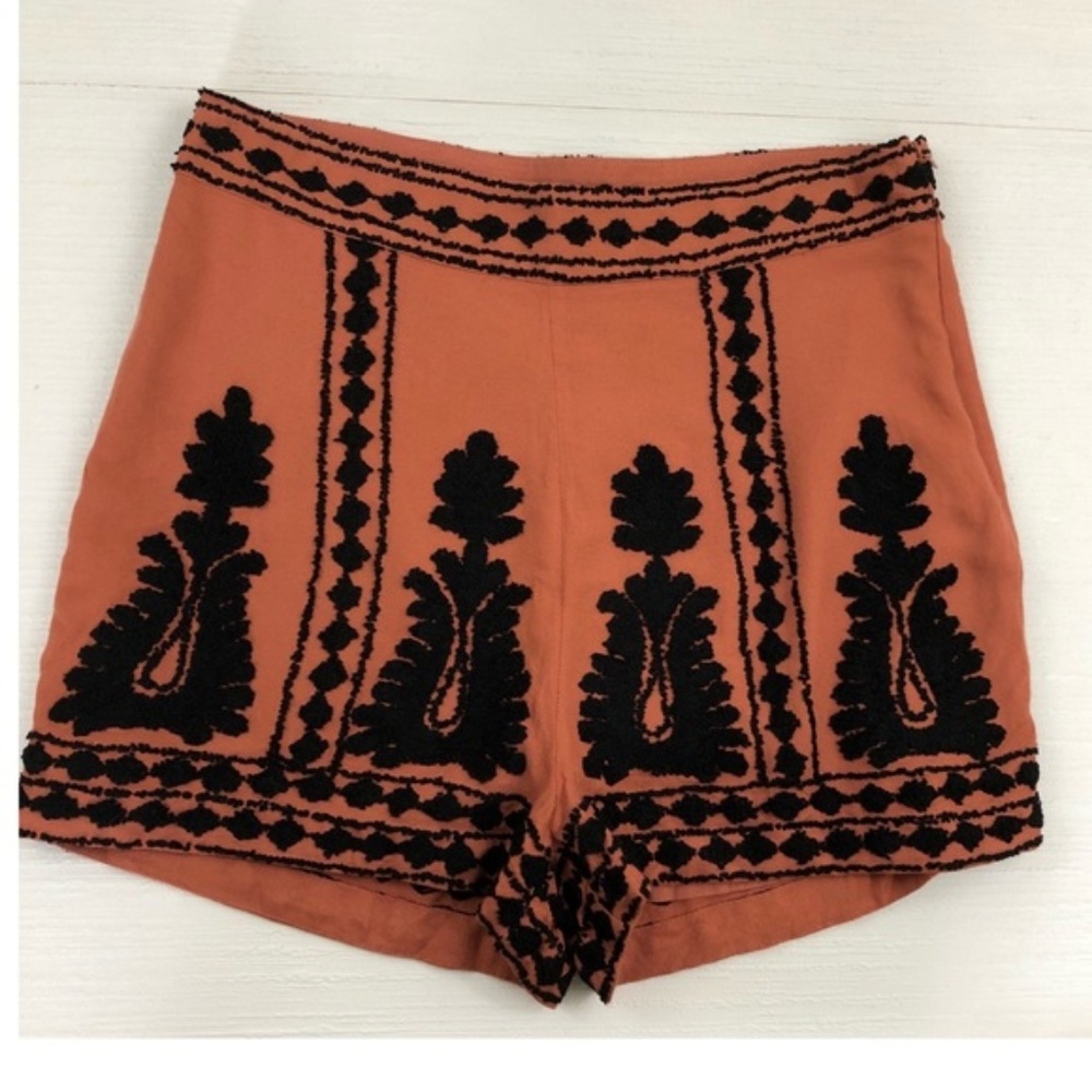 Gianni Bini High Waisted Embroidered Shorts